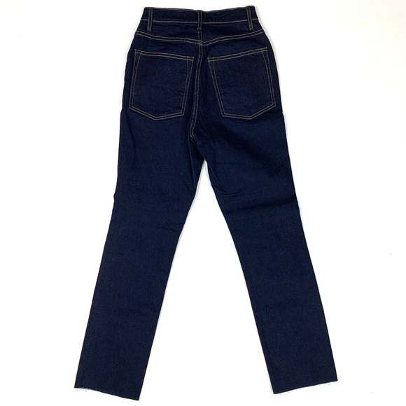 Imogene & Willie Elizabeth High Rise Indigo Jean Raw Hem Ankle Crop Size 25 - Picture 5 of 11